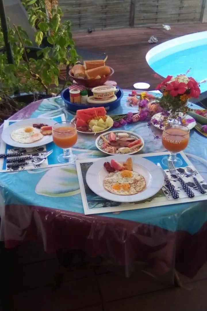 Bed & Breakfast Chambre Bleue Papetoai Francouzská Polynésie